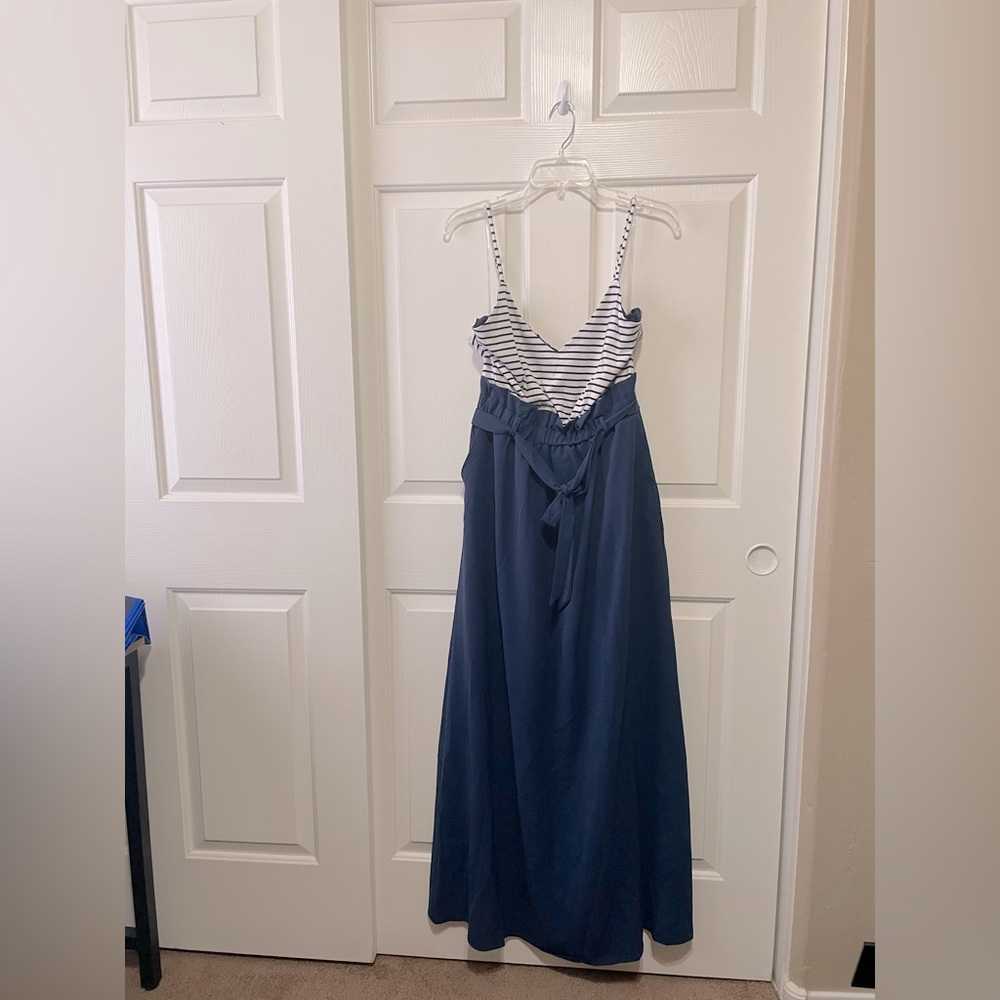 Main Strip Maxi Dress w/Pockets- Size L